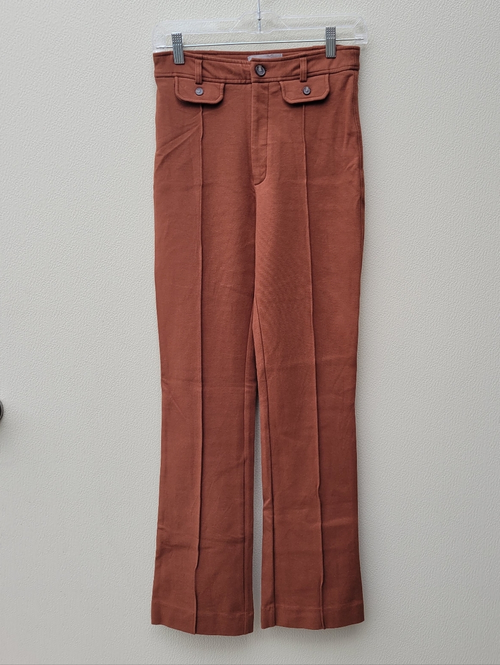 Everlane Rust Brown Straight-Leg Pants Women, Size 6